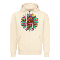 Sandshell hello spring sunflower Zipper Hoodie - Artiststas
