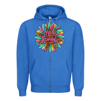 True Royal hello spring sunflower Zipper Hoodie - Artiststas