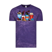 Cloud Purple hockey begins after coffee cups Vintage Tee - Zillion Design Studio