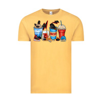 Vintage Mustard hockey begins after coffee cups Vintage Tee - Zillion Design Studio