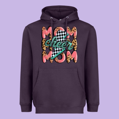 Cheer Mom Heavyweight Hoodie Designed By Maliassmallbusiness