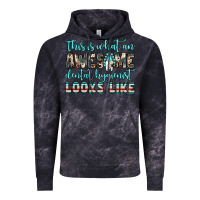 Cloud Black this is what an awesome dental hygienist looks like Vintage Hoodie - JahusDesignShop