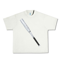 Pistachio white wooden softball bat Urban Heavy Tee - FaDigitalArtStudio