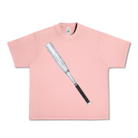 Salmon white wooden softball bat Urban Heavy Tee - FaDigitalArtStudio