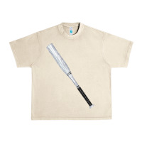 Sandshell white wooden softball bat Urban Heavy Tee - FaDigitalArtStudio