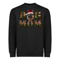 Black chriistmas dog mom with german shepherd Heavyweight Sweatshirt - RanaPortraitStore