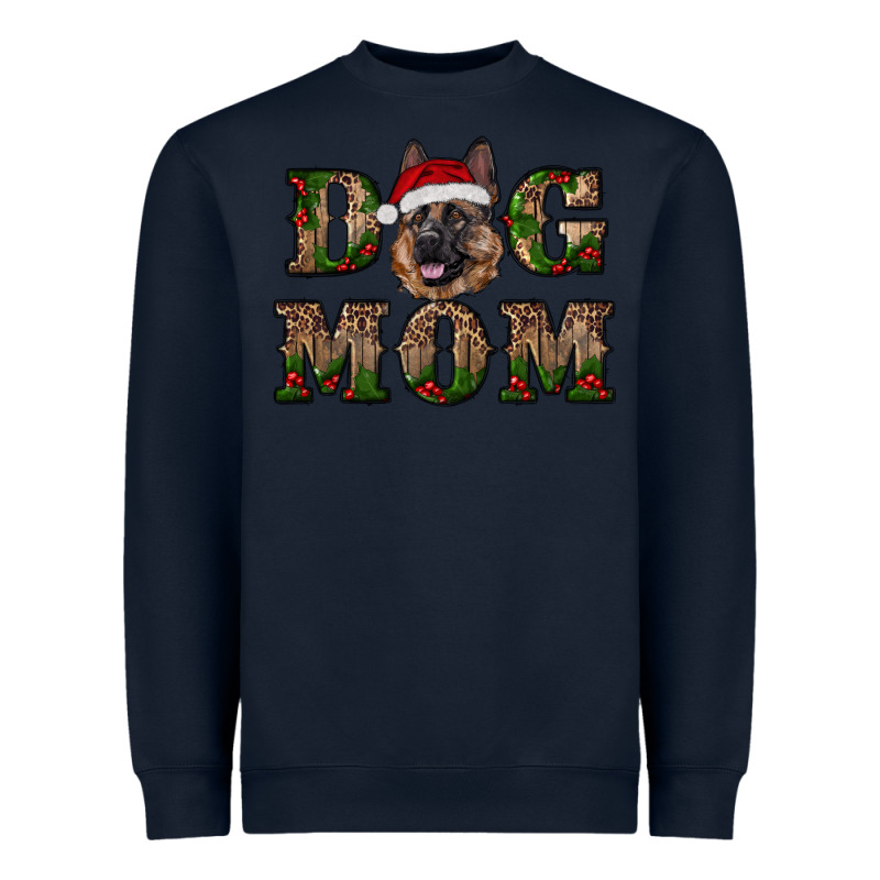 Chriistmas Dog Mom With German Shepherd Heavyweight Sweatshirt by RanaPortraitStore | Teevron