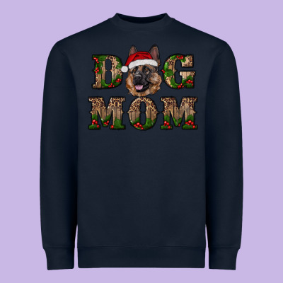 Chriistmas Dog Mom With German Shepherd Heavyweight Sweatshirt Designed By Ranaportraitstore