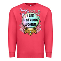 Cardinal i see a strong woman Premium Sweatshirt - MaliasSmallBusiness