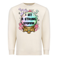 Sandshell i see a strong woman Premium Sweatshirt - MaliasSmallBusiness
