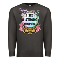 Smoke i see a strong woman Premium Sweatshirt - MaliasSmallBusiness