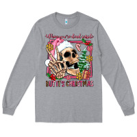 Heather Grey when you're dead inside but it's christmas Long Sleeve Tee - AdoDesignShop