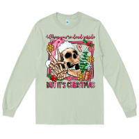Matcha when you're dead inside but it's christmas Long Sleeve Tee - AdoDesignShop