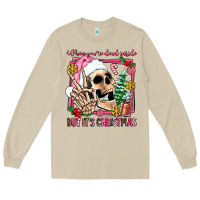 Mushroom when you're dead inside but it's christmas Long Sleeve Tee - AdoDesignShop