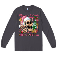 Smoke when you're dead inside but it's christmas Long Sleeve Tee - AdoDesignShop