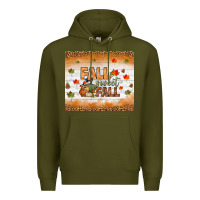 Army Green fall sweet fall tumbler Premium Hoodie - BundleAndBundleShop