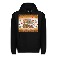 Black fall sweet fall tumbler Premium Hoodie - BundleAndBundleShop