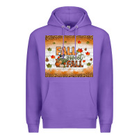 Purple fall sweet fall tumbler Premium Hoodie - BundleAndBundleShop
