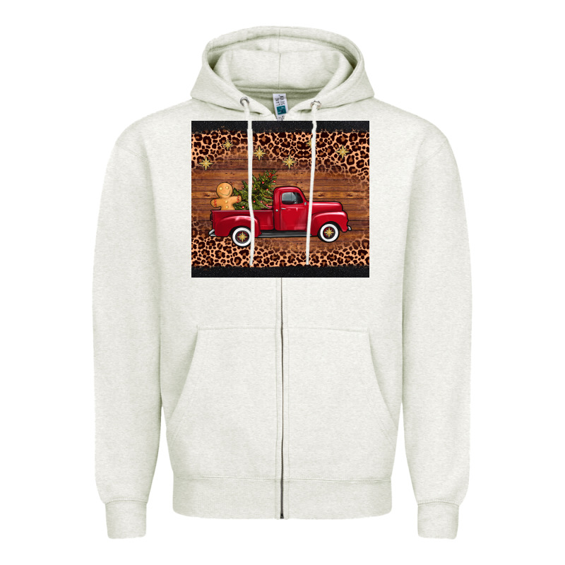 Christmas Truck Zipper Hoodie by AdoDesignShop | Teevron