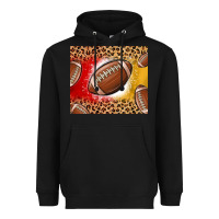 Black team color red and gold football Heavyweight Hoodie - MaliasSmallBusiness