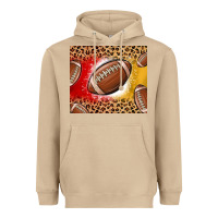 Mushroom team color red and gold football Heavyweight Hoodie - MaliasSmallBusiness