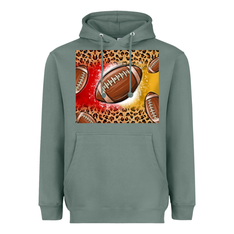 Team Color Red And Gold Football Heavyweight Hoodie by MaliasSmallBusiness | Teevron