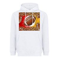 White team color red and gold football Heavyweight Hoodie - MaliasSmallBusiness