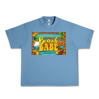 Pebble Blue beach babe skinny metal can holder Urban Heavy Tee - HRA Design Shop