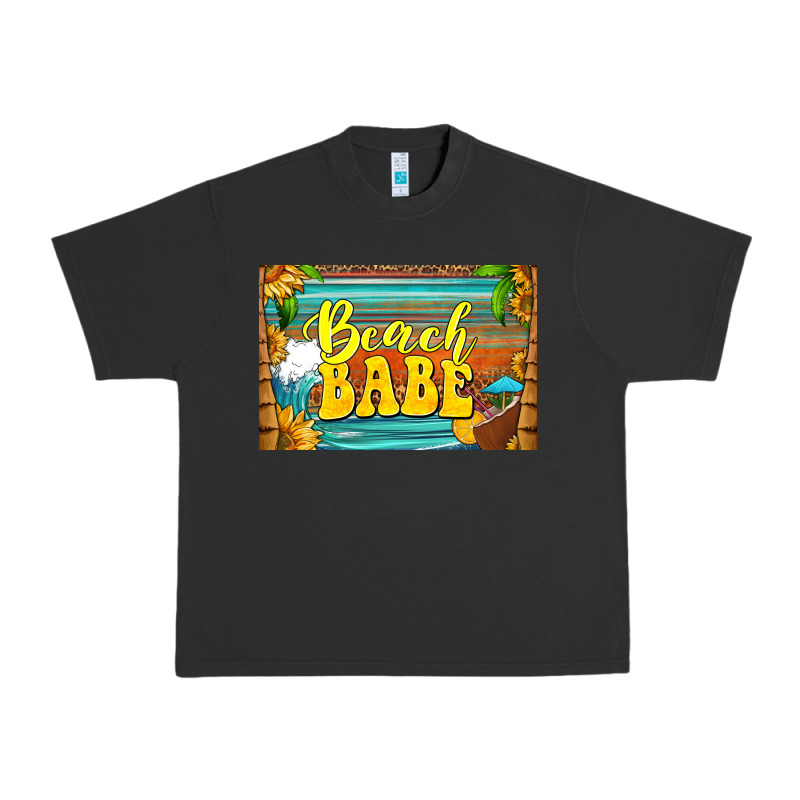 Beach Babe Skinny Metal Can Holder Urban Heavy Tee by HRA Design Shop | Teevron