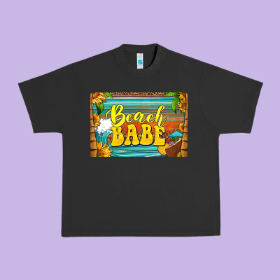 Beach Babe Skinny Metal Can Holder Urban Heavy Tee Designed By Hra Design Shop