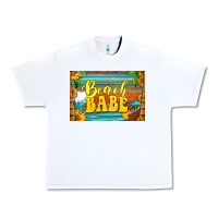 White beach babe skinny metal can holder Urban Heavy Tee - HRA Design Shop