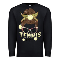Black tennis mom Premium Sweatshirt - MaliasSmallBusiness