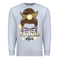 Heather Grey tennis mom Premium Sweatshirt - MaliasSmallBusiness
