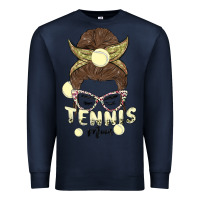 Navy tennis mom Premium Sweatshirt - MaliasSmallBusiness