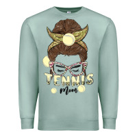 Seafoam tennis mom Premium Sweatshirt - MaliasSmallBusiness