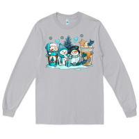 Moon Dust winter snowman coffee cups Long Sleeve Tee - AdoDesignShop
