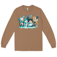 Toasted Coconut winter snowman coffee cups Long Sleeve Tee - AdoDesignShop