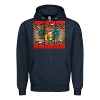 Navy christmas trees gemstone Zipper Hoodie - AdoDesignShop