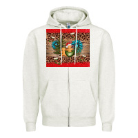 Oatmeal Heather christmas trees gemstone Zipper Hoodie - AdoDesignShop