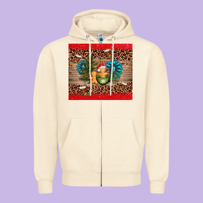 Christmas Trees Gemstone Zipper Hoodie Designed By Adodesignshop
