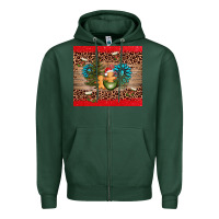 Sports Green christmas trees gemstone Zipper Hoodie - AdoDesignShop