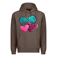 Coffee valentine's day hearts Premium Hoodie - AdoDesignShop