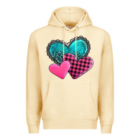 Pina Colada valentine's day hearts Premium Hoodie - AdoDesignShop