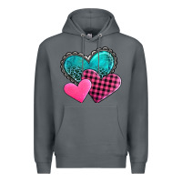 Rock valentine's day hearts Premium Hoodie - AdoDesignShop