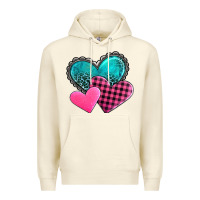 Sandshell valentine's day hearts Premium Hoodie - AdoDesignShop