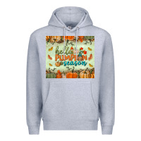Heather Grey hello pumpkin season tumbler Premium Hoodie - BundleAndBundleShop