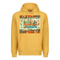 Mustard hello pumpkin season tumbler Premium Hoodie - BundleAndBundleShop