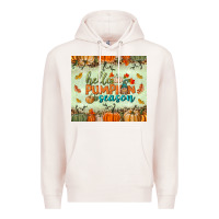 Pale Pink hello pumpkin season tumbler Premium Hoodie - BundleAndBundleShop