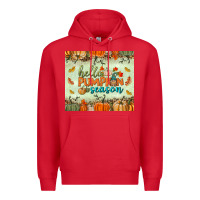 Red hello pumpkin season tumbler Premium Hoodie - BundleAndBundleShop