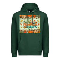 Sports Green hello pumpkin season tumbler Premium Hoodie - BundleAndBundleShop